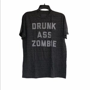 BUY ME BRUNCH size large grey Drunk Ass Zombie top